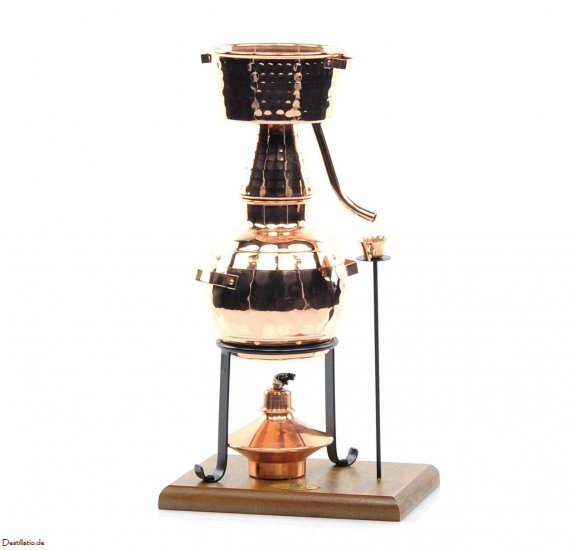 "CopperGarden" still Alquitara 0,5L with spirit lamp - Click Image to Close