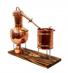 „CopperGarden®“ Destillieranlage Arabia "Supreme" - 2 Liter - Spiritusbrenner & Thermometer