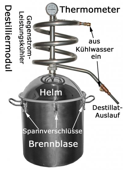 DESTILLIERMEISTER-WHISKY-P36-Suprem - 36 Liter Potstill/Whiskydestille aus Premium Edelstahl - zum Schließen ins Bild klicken