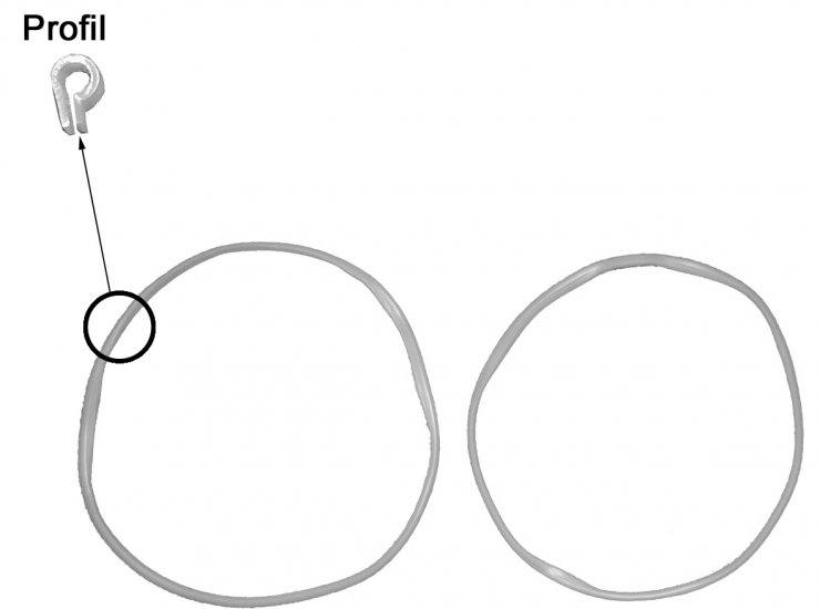 Replacement Sealing Gasket - Profile - for 15 L-Still and Columb - special agglutinates - Click Image to Close