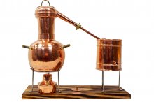 "CopperGarden®" Tischdestille Arabia 2 Liter - mit Spiritusbrenner & Aromasieb