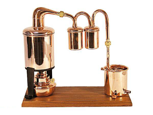CopperGarden® Destillieranlage Karibik (0,5 L) mit Spiritusbrenner