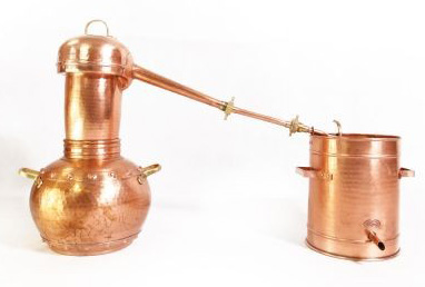 "CopperGarden®" Destille Arabia 25 Liter & Thermometer - zum Schließen ins Bild klicken